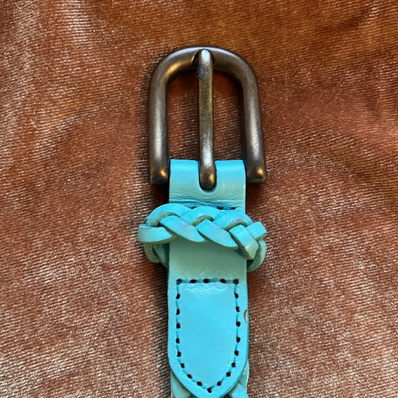 Teal Gap 100% Leather Belt, XS - Picture 2 of 3